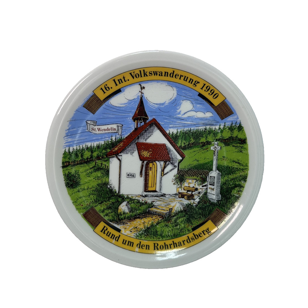 Vintage Schönwald Germany 1990 Volkswanderung St Wendelin Collector Plate